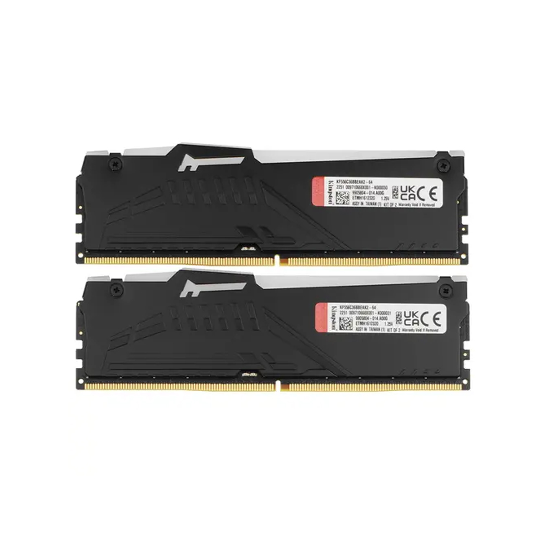 Комплект модулей памяти Kingston FURY Beast RGB EXPO KF556C36BBEAK2-64 DDR5 64GB (Kit 2x32GB) 5600MH — фото, характеристики