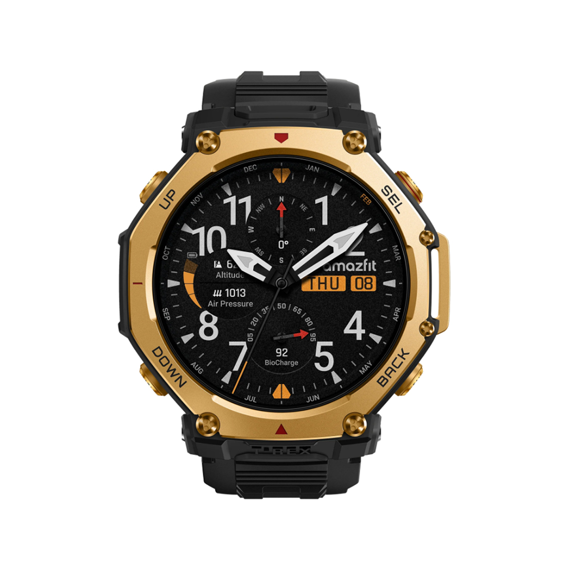 Смарт часы Amazfit T-Rex 3 Pro 48 mm Tactical Black — фото, характеристики