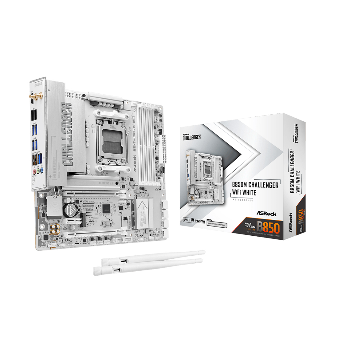 Материнская плата ASRock B850M Challenger WiFi White — фото, характеристики