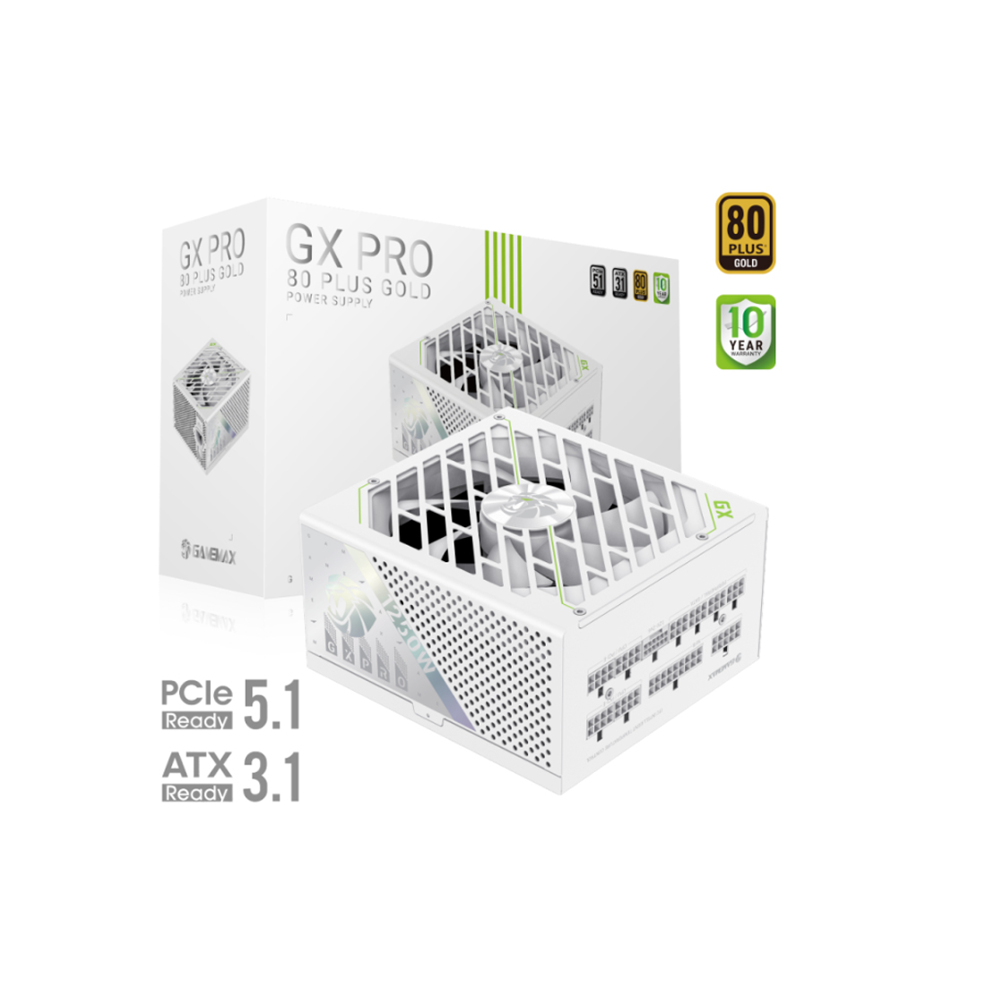 Блок питания Gamemax GX PRO 1250G WH Gold — фото, характеристики
