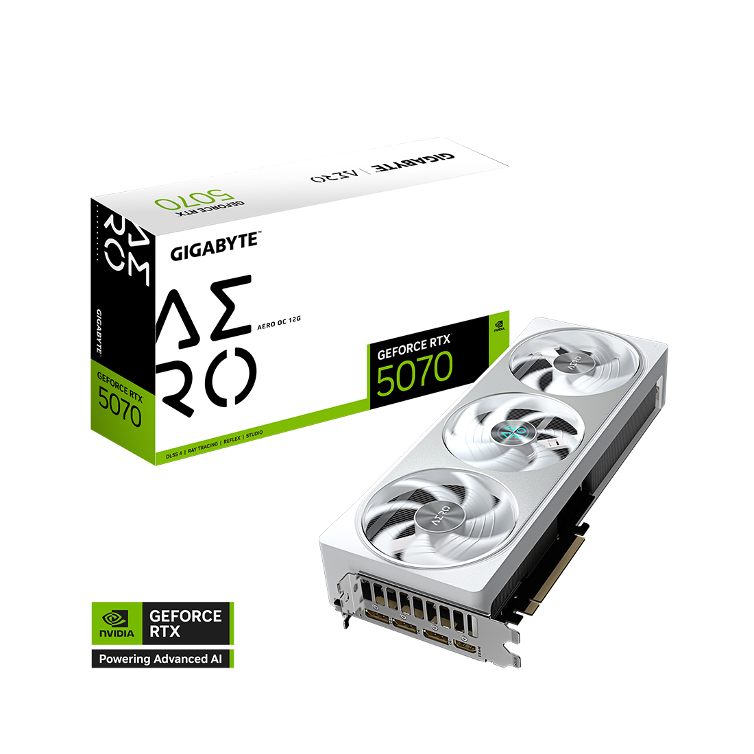 Видеокарта Gigabyte (GV-N5070AERO OC-12GD) RTX5070 AERO OC 12G — фото, характеристики