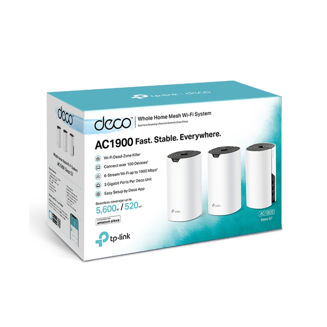 Домашняя Mesh-система Wi-Fi 5 TP-Link Deco S7 (3-pack) — детальное фото