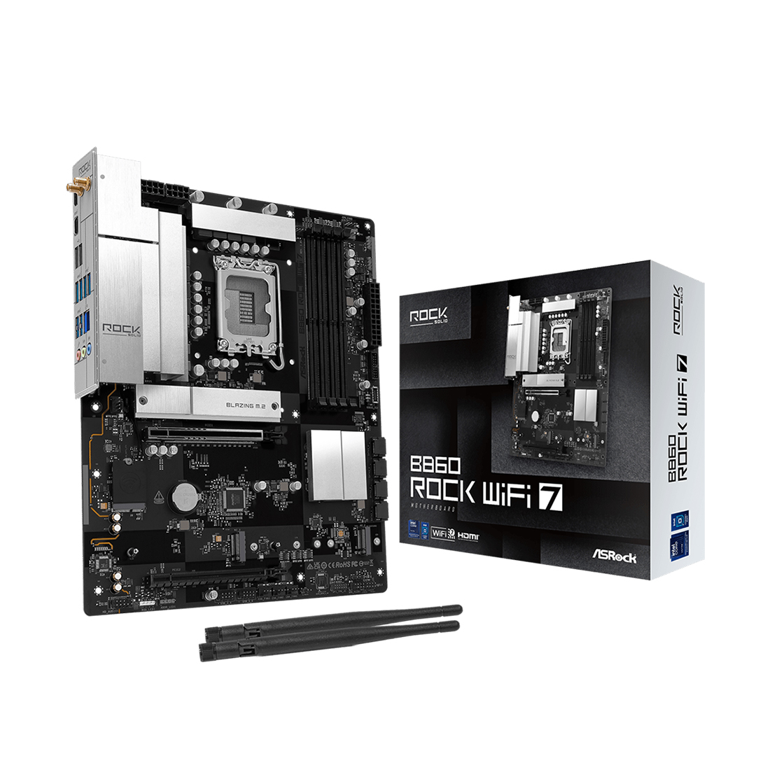 Материнская плата ASRock B860 Rock WiFi 7 — фото, характеристики