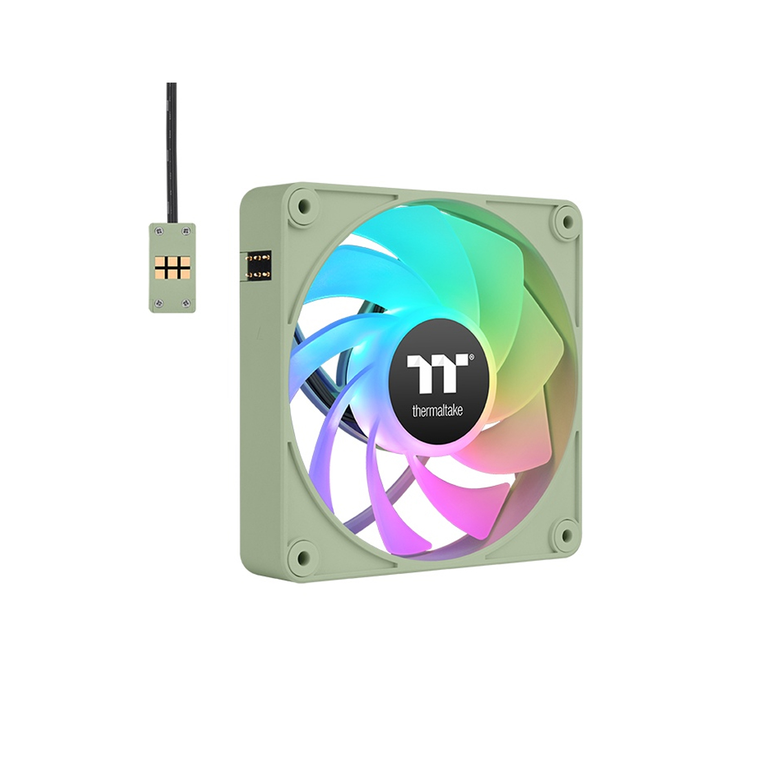 Кулер для компьютерного корпуса Thermaltake CT120 ARGB Sync PC Cooling Fan Matcha Green (3 pack) — фото, характеристики