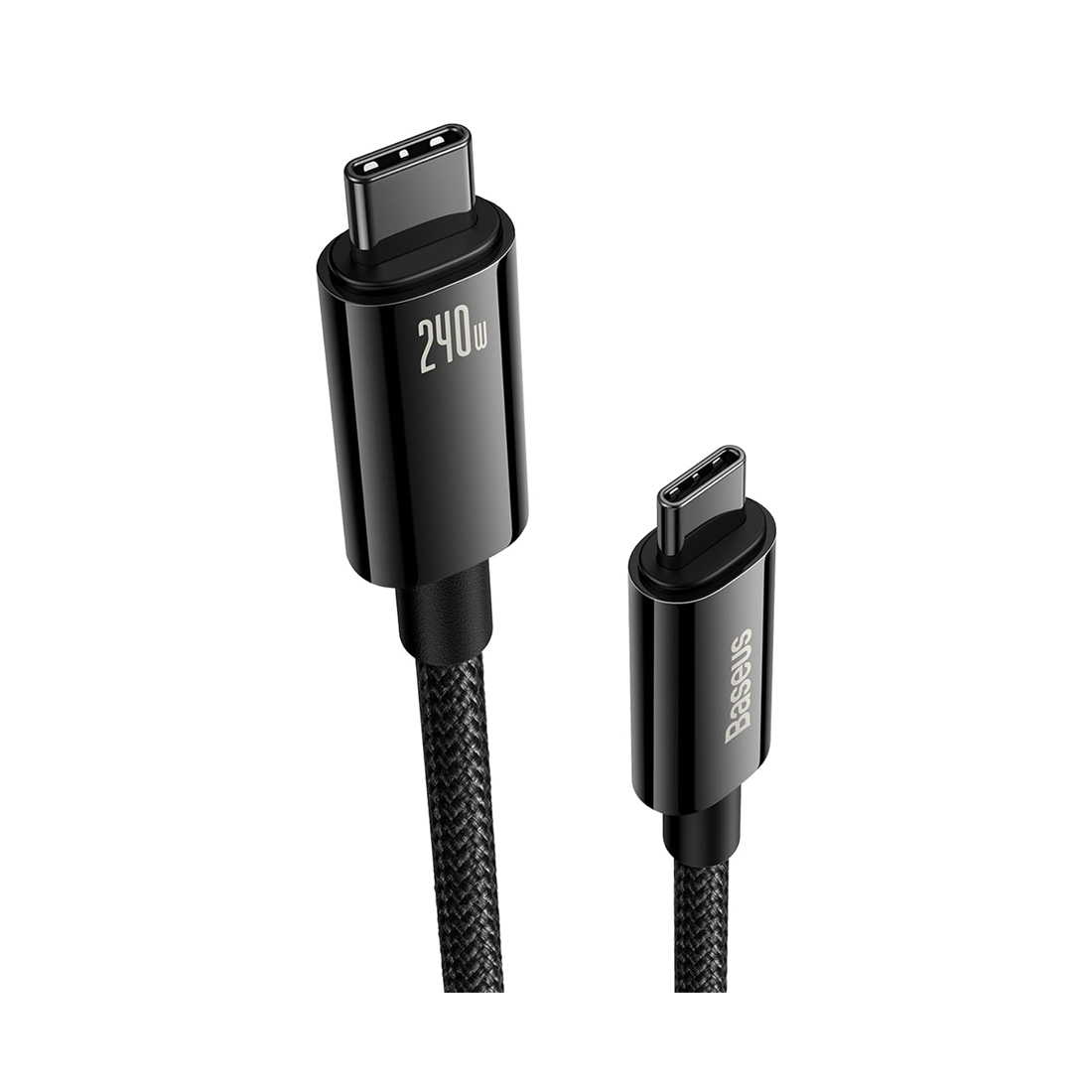 Интерфейсный кабель Baseus Tungsten Gold Air Fast Charging Data Cable USB-C to USB-C 240W 2 m Black