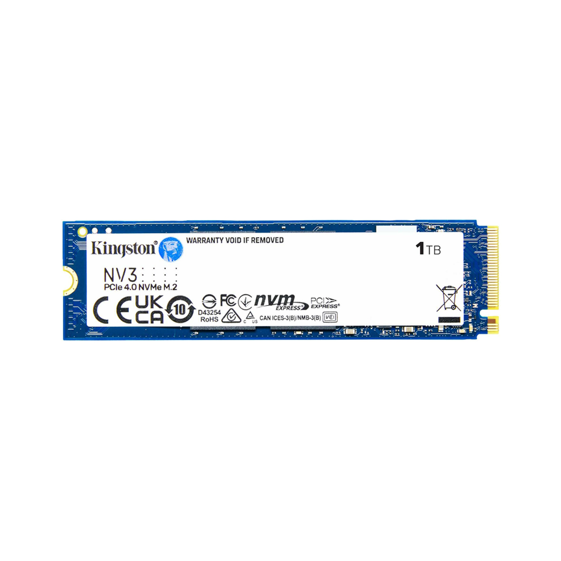 Твердотельный накопитель SSD Kingston NV3 SNV3S/1000G M.2 NVMe PCIe 4.0x4 — фото, характеристики