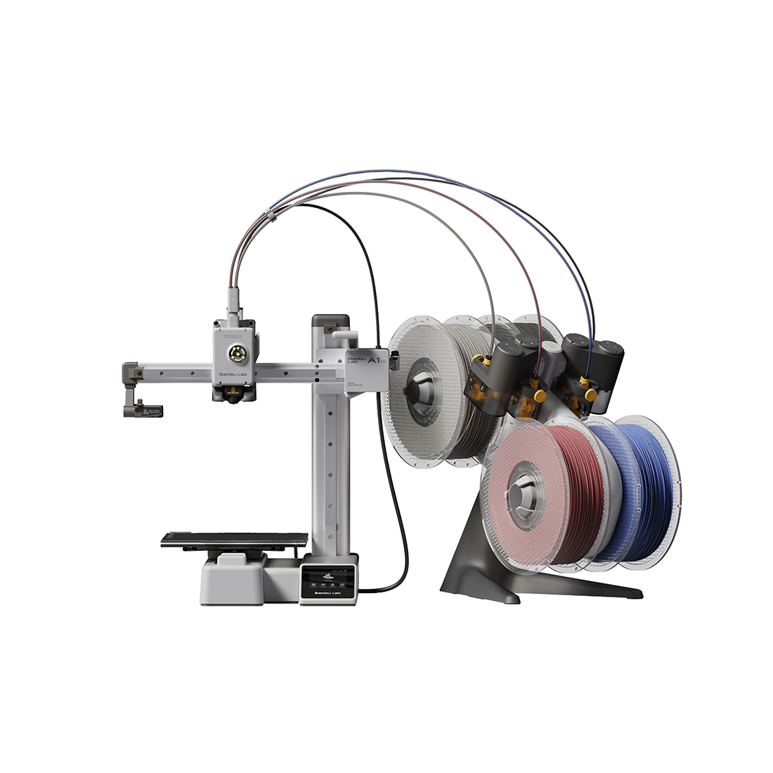 Филаментный 3D принтер Bambu Lab A1 mini-Combo-EU (PF002-M+SA005-EU)