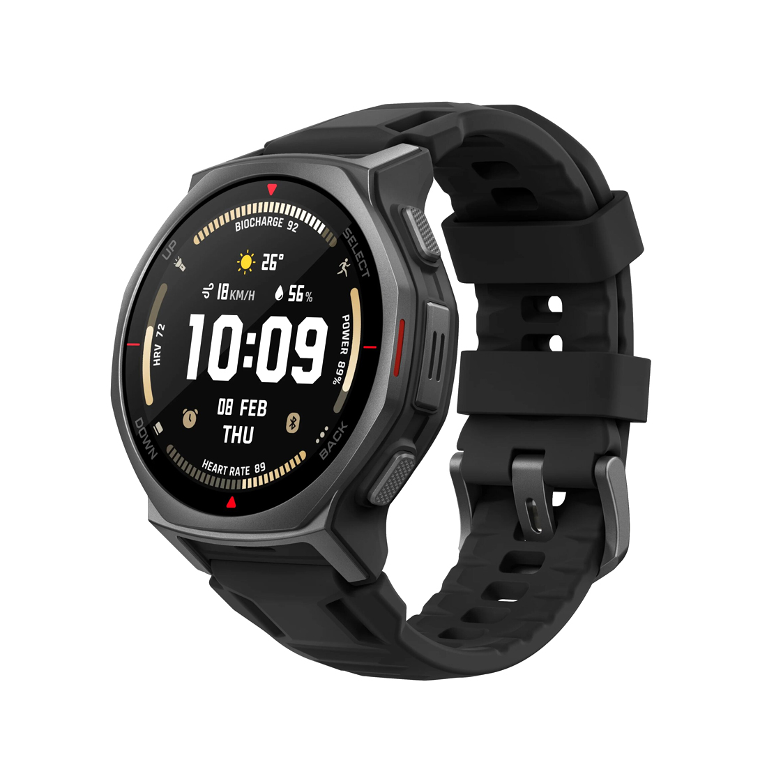 Смарт часы Amazfit T-Rex 3 Pro 44 mm Tactical Black — фото, характеристики