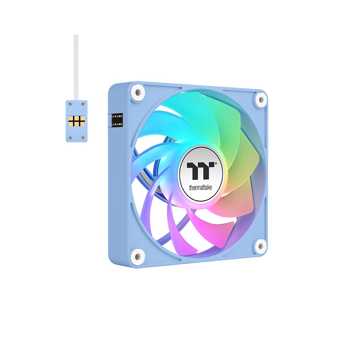 Кулер для компьютерного корпуса Thermaltake CT120 ARGB Sync PC Cooling Fan Hydrangea Blue (3 pack) — фото, характеристики