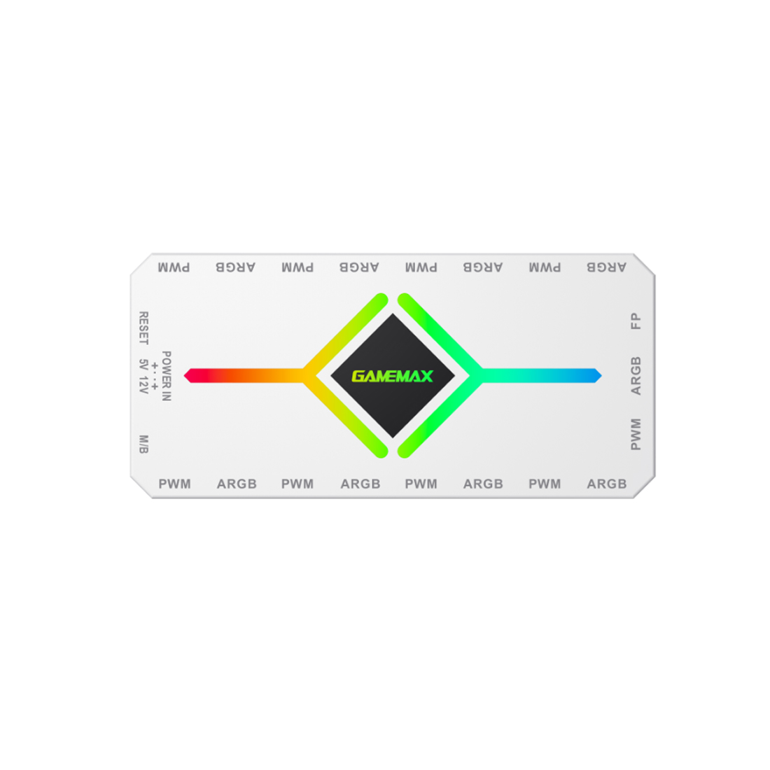 Контроллер подсветки Gamemax V4.0 ARGB+PWM HUB WH (12В) — фото, характеристики