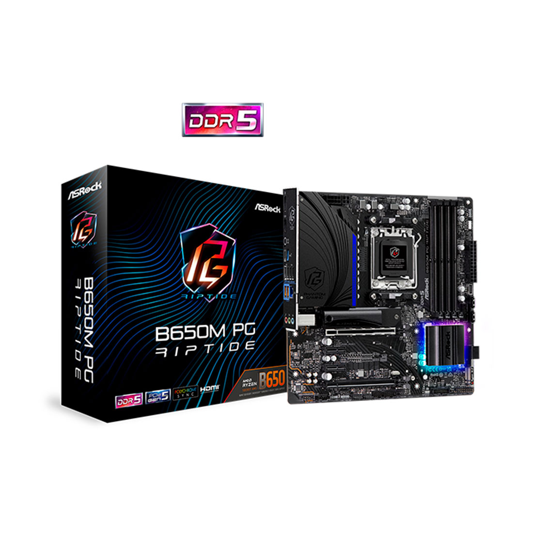 Материнская плата ASRock B650M PG RIPTIDE — фото, характеристики