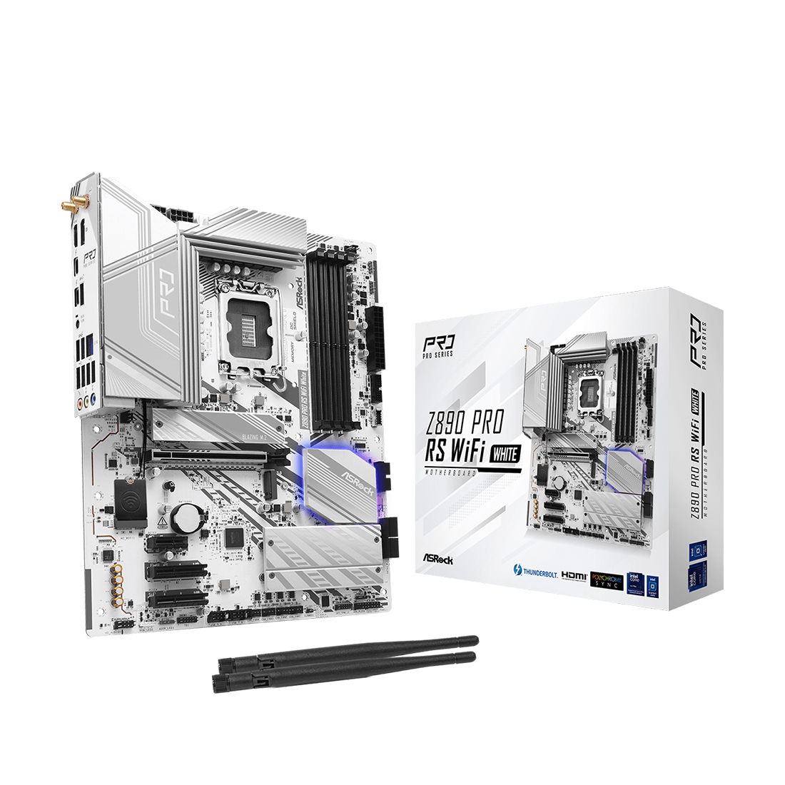 Материнская плата ASRock Z890 PRO RS WIFI WHITE — фото, характеристики