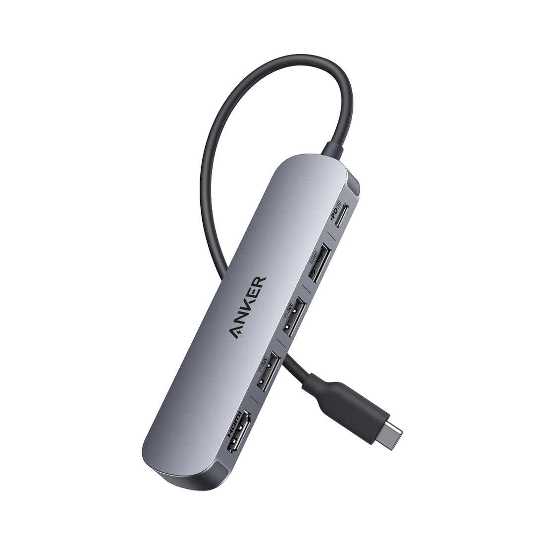 Концентратор Anker USB-C (5-in-1, 4K HDMI) (A8357HA0) Серый — фото, характеристики