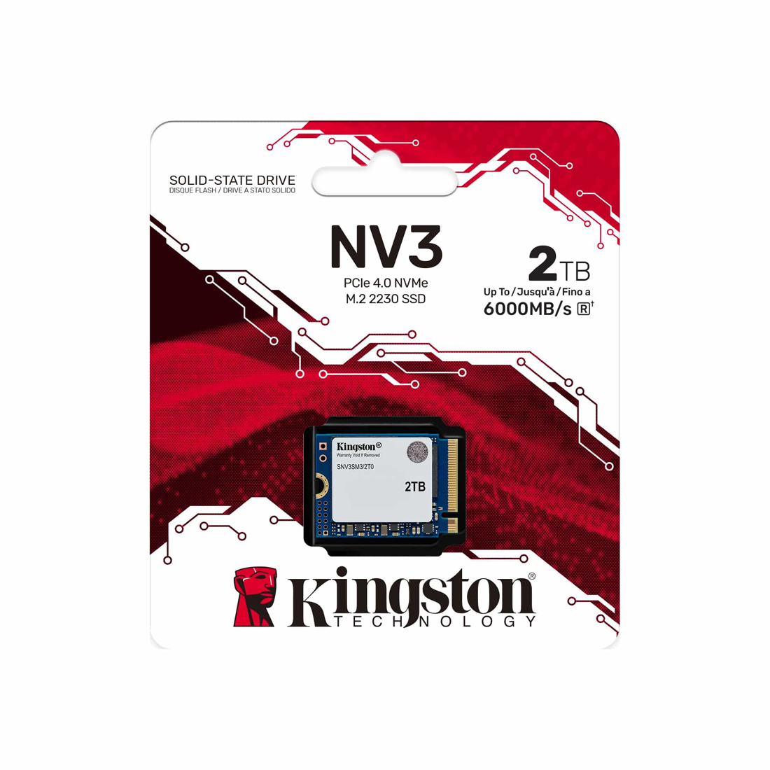 Твердотельный накопитель SSD Kingston SNV3SM3/2T0 2TB Mini M.2 2230 PCIe Gen4 x4 — фото, характеристики
