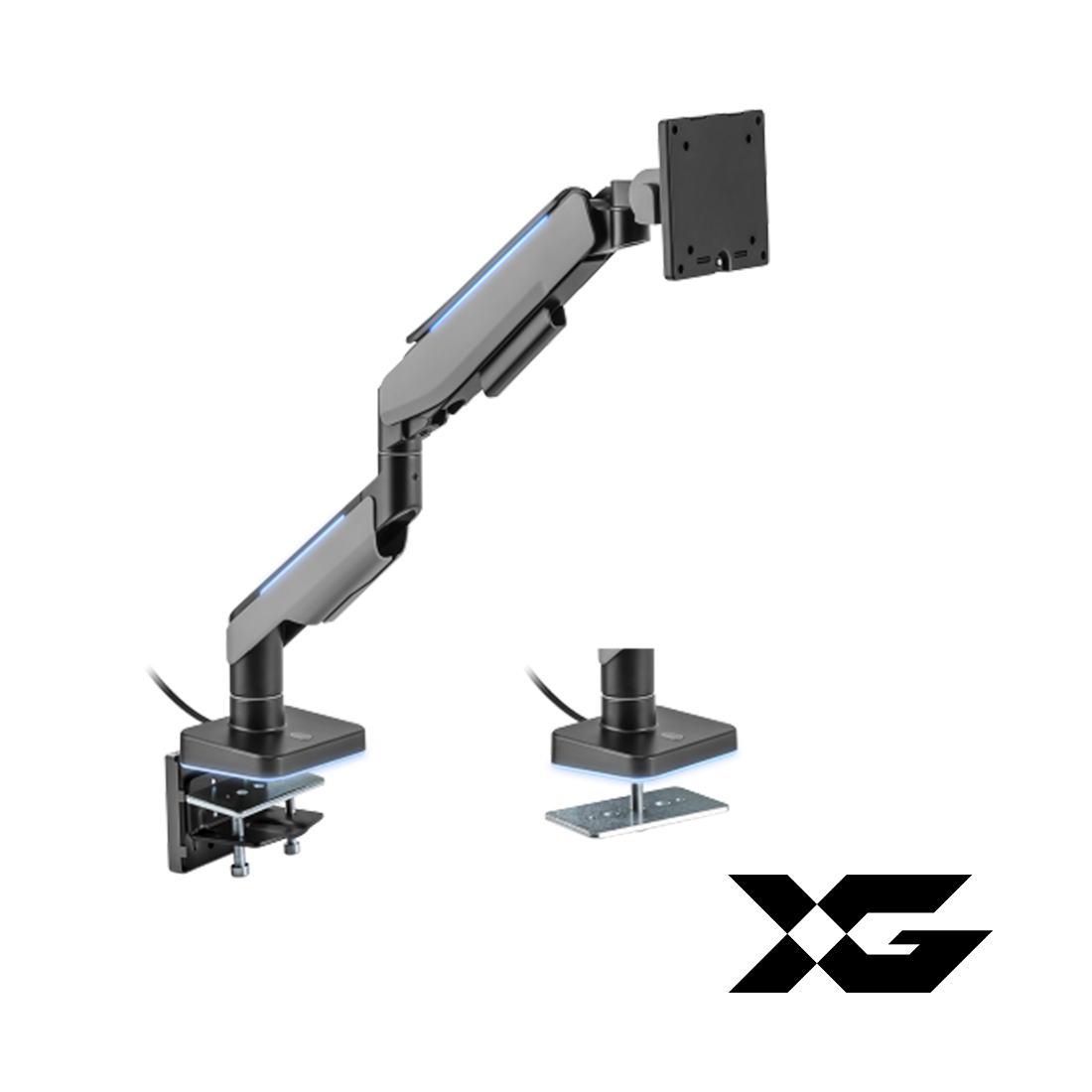 Настольный кронштейн с газлифтом XG MGG-1749 grey для 1 монитора (17"-49") Серый — фото, характеристики