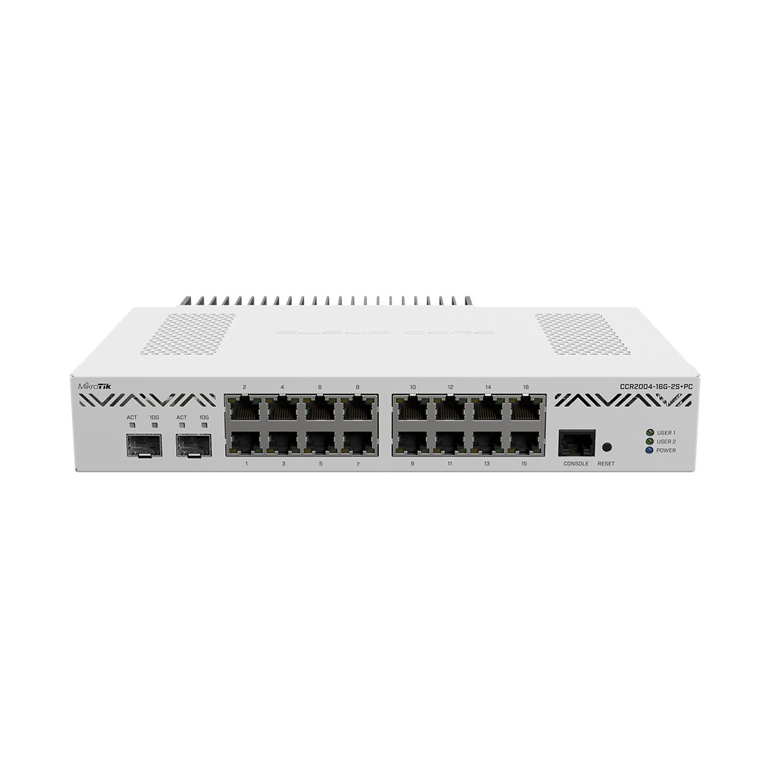 Маршрутизатор MikroTik CCR2004-16G-2S+PC — детальное фото