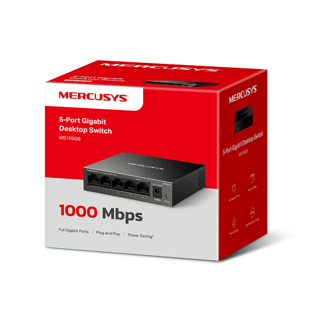 Коммутатор Mercusys MS105GS — детальное фото