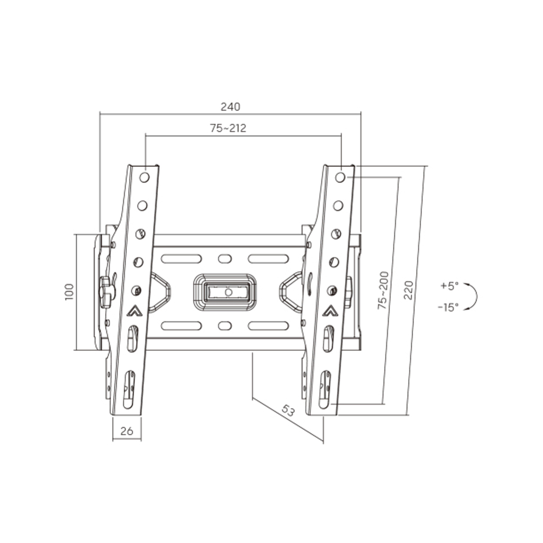 Кронштейн XG WB-1343T для ТВ и мониторов 13"-43"