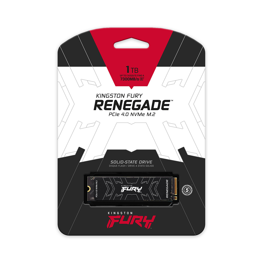 Твердотельный накопитель SSD Kingston FURY Renegade SFYRSK/1000G M.2 NVMe PCIe 4.0 HeatSink — фото, характеристики