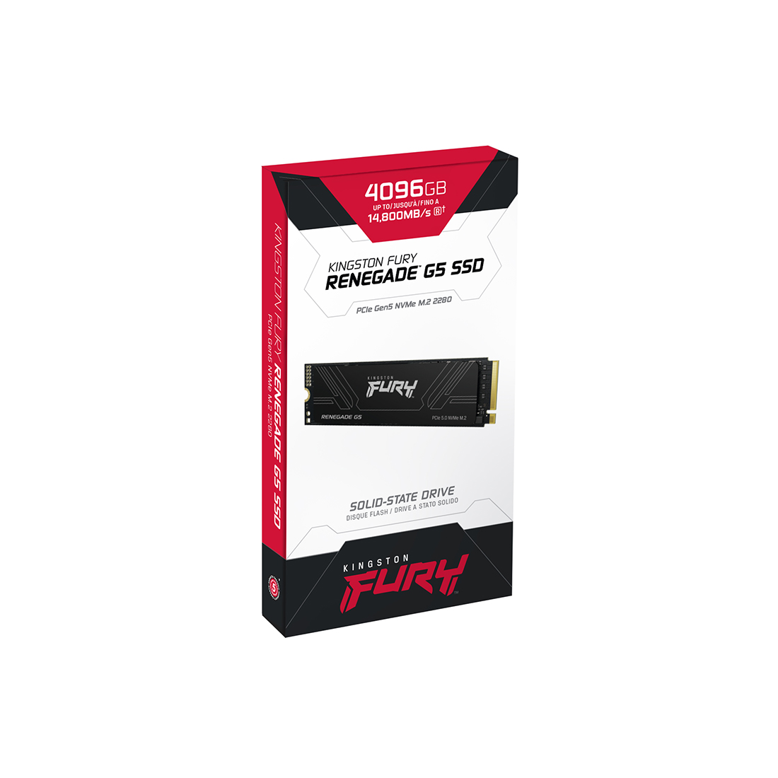 Твердотельный накопитель SSD Kingston FURY Renegade G5 SFYR2S/4T0 M.2 NVMe PCIe 5.0x4 — фото, характеристики