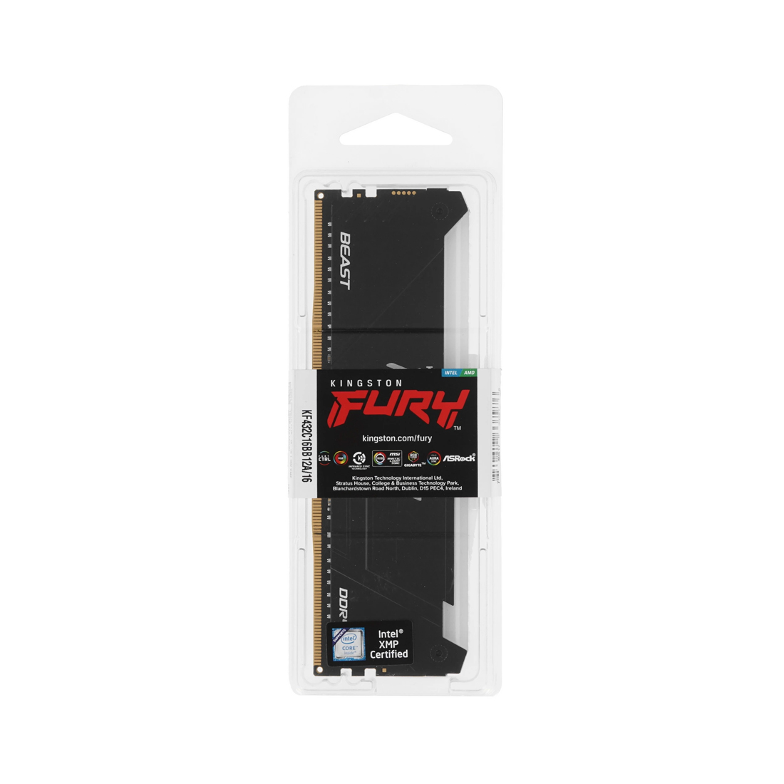 Модуль памяти Kingston FURY Beast RGB KF432C16BB12A/16WP DDR4 16GB 3200MHz — фото, характеристики