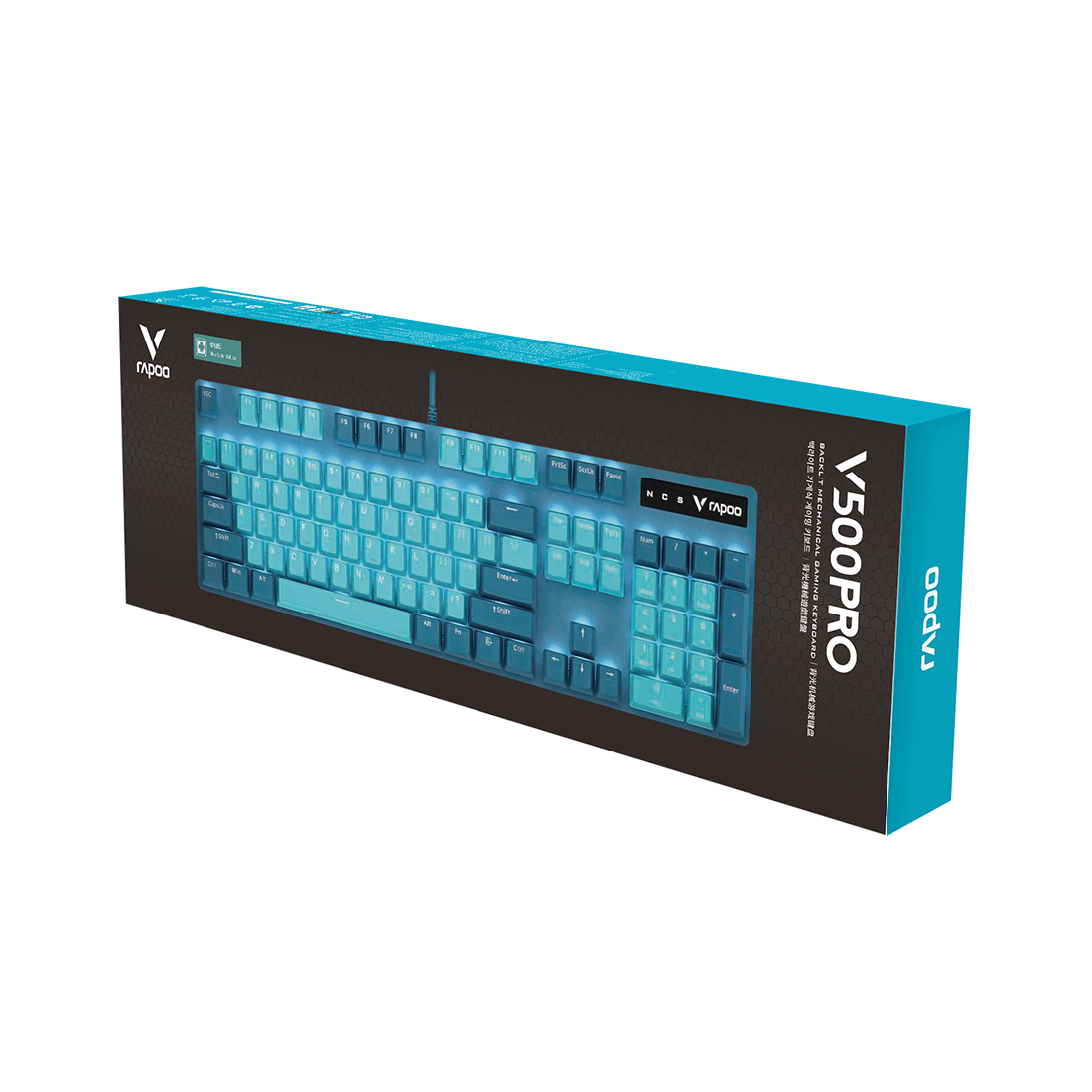 Клавиатура Rapoo V500PRO Cyan Blue — фото, характеристики