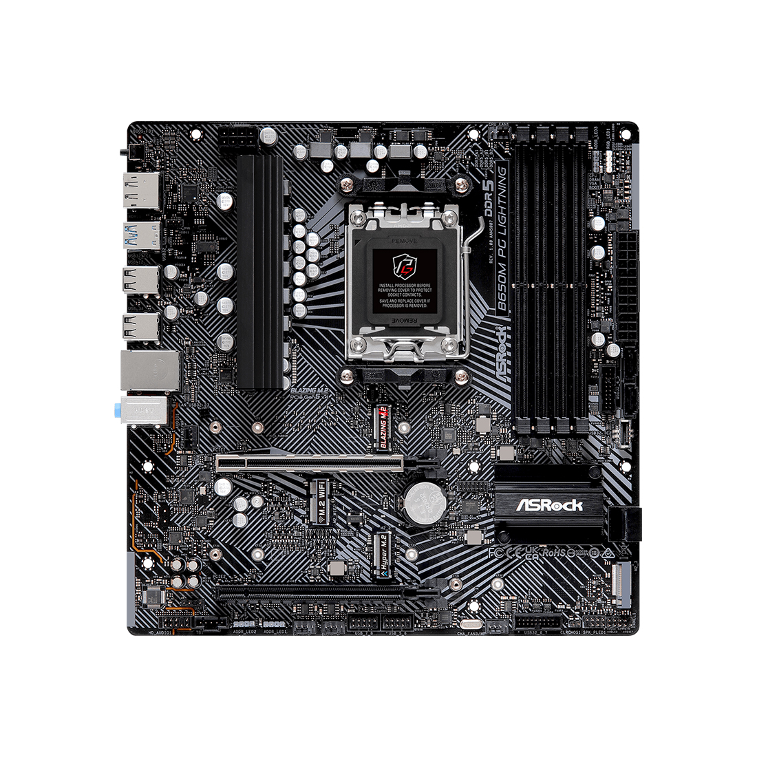 Материнская плата ASRock B650M PG LIGHTNING — фото, характеристики