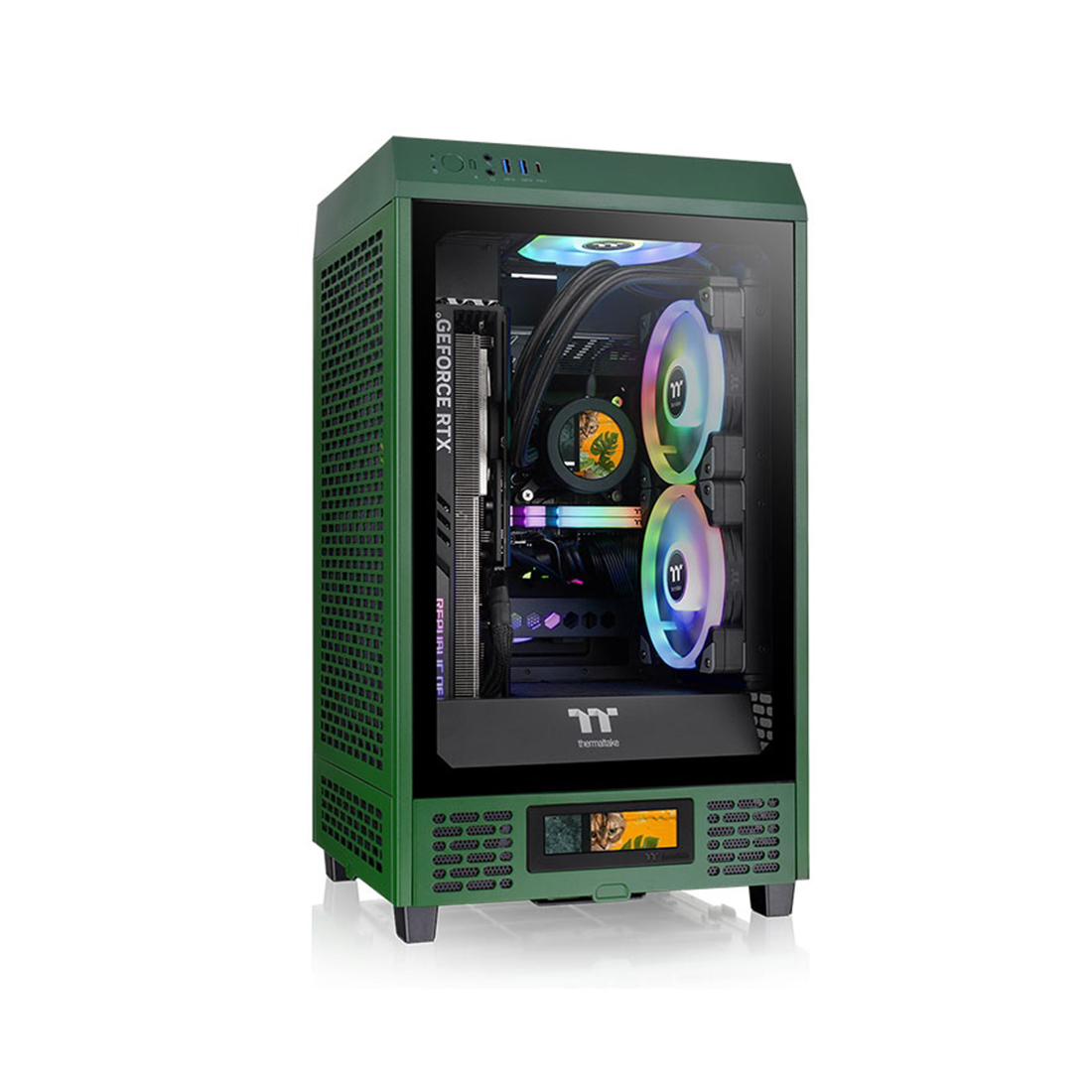 Компьютерный корпус Thermaltake The Tower 200 Racing Green без Б/П — фото, характеристики