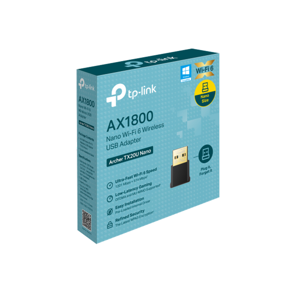 Сетевой USB адаптер TP-Link Archer TX20U Nano — детальное фото