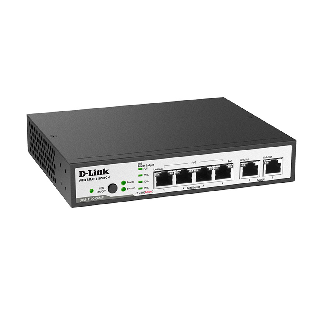 Коммутатор D-Link DES-1100-06MP/A1A — детальное фото