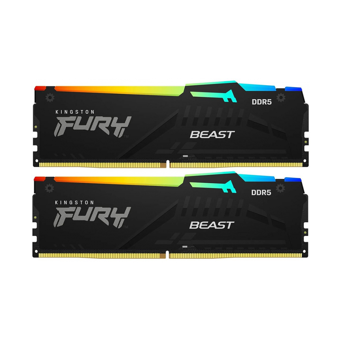 Комплект модулей памяти Kingston FURY Beast RGB KF560C36BBE2AK2-32 DDR5 32GB (Kit 2x16GB) 6000MHz — фото, характеристики
